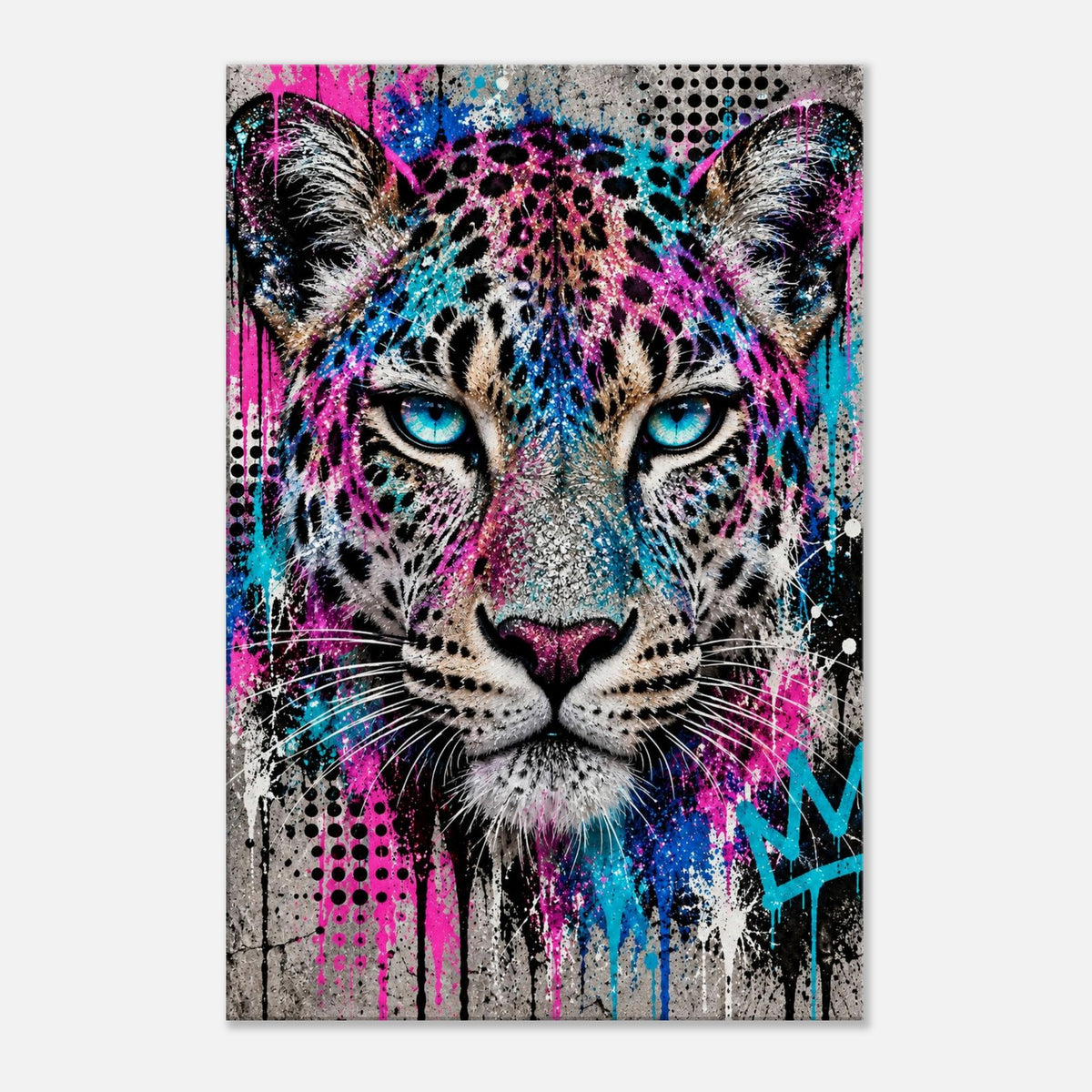 Leopard Leinwandbild Pop Art – Produktansicht 02 – Motivhafen