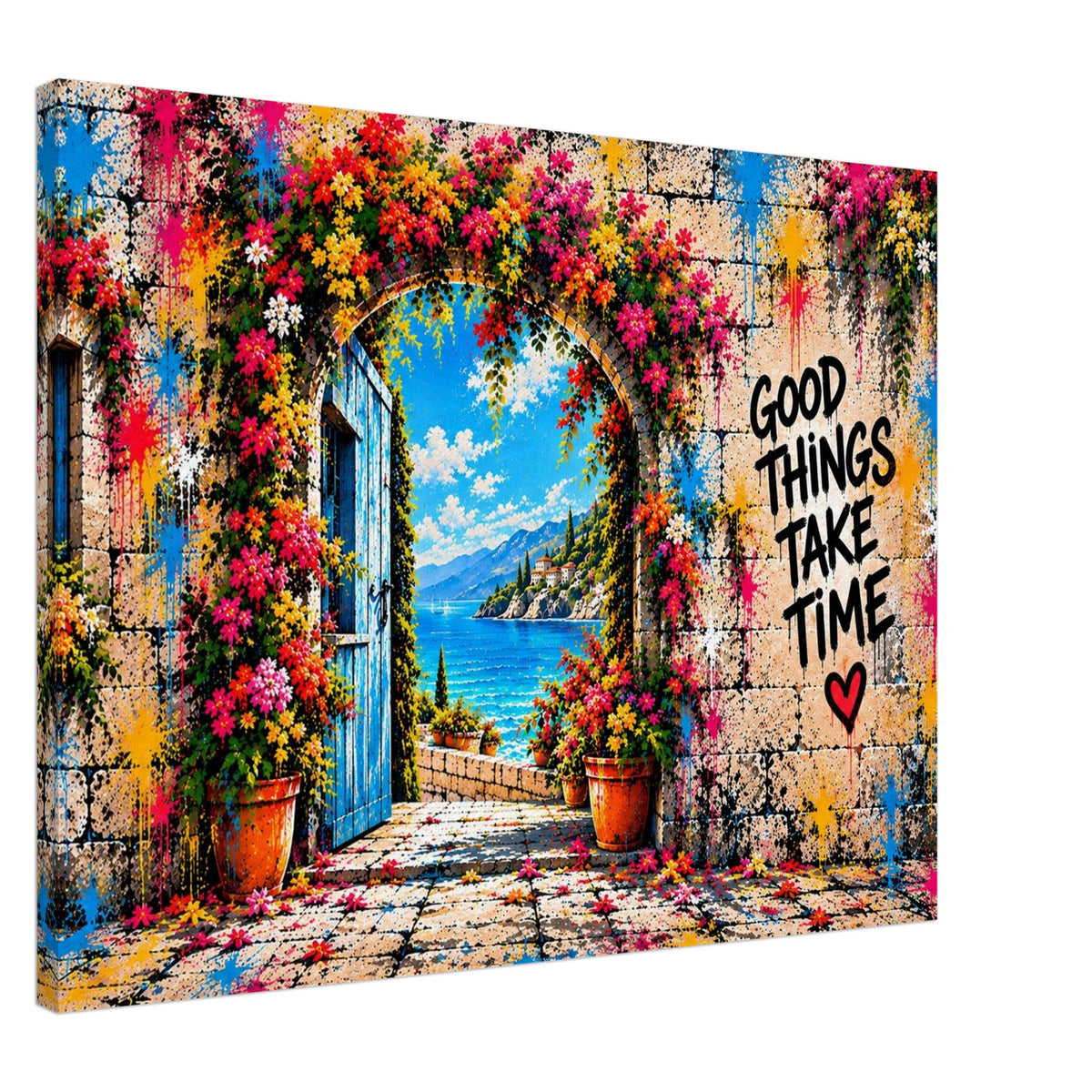 Good Things Take Time Leinwand – Produktansicht 6