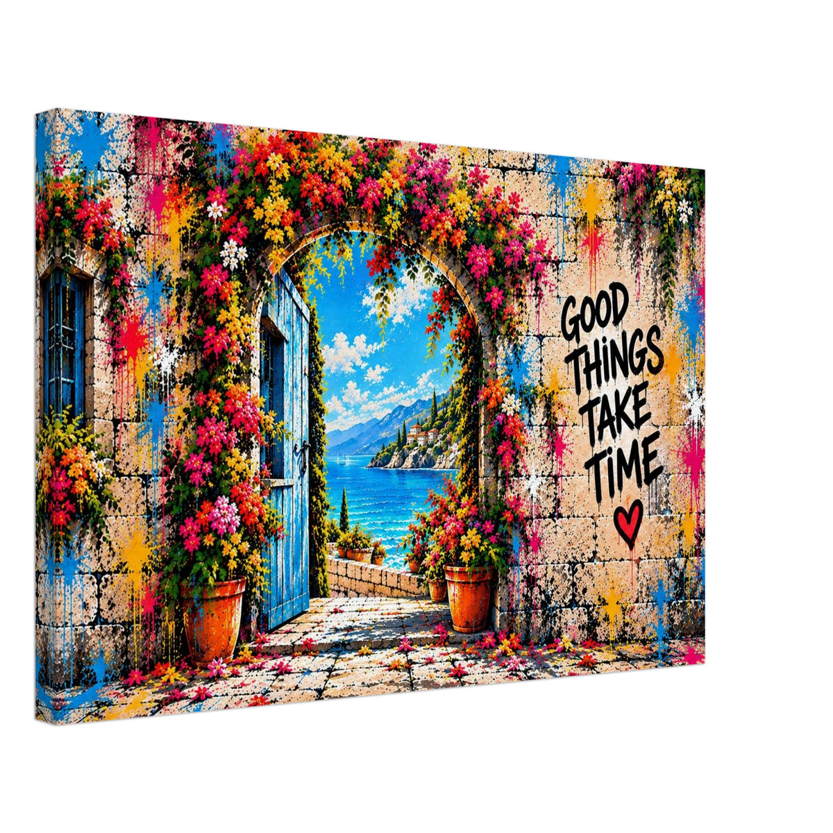 Good Things Take Time Leinwand – Produktansicht 8
