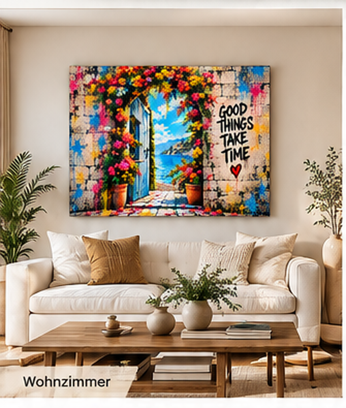 Good Things Take Time Leinwand – Produktansicht 9