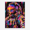 Astronaut Leinwandbild Neon Pop Art – Produktansicht 02 – Motivhafen