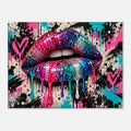 Glitzer Lippen Leinwandbild Pop Art – Produktansicht 08 – Motivhafen