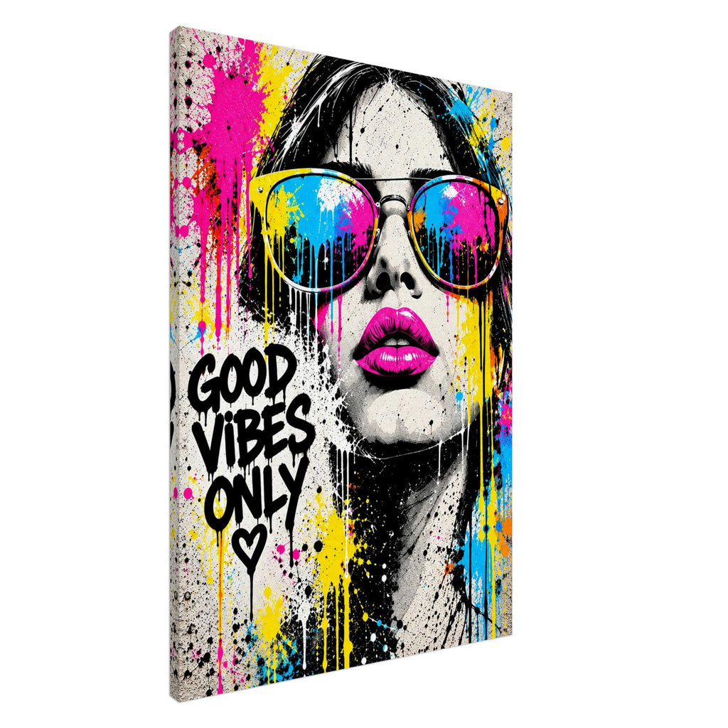 Good Vibes Only Pop-Art Leinwandbild – Produktansicht 10