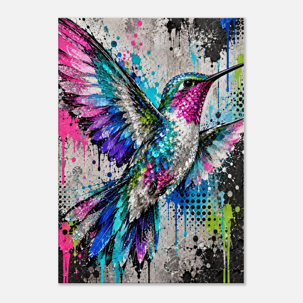 Kolibri Leinwandbild Street Art – Produktansicht 01 – Motivhafen