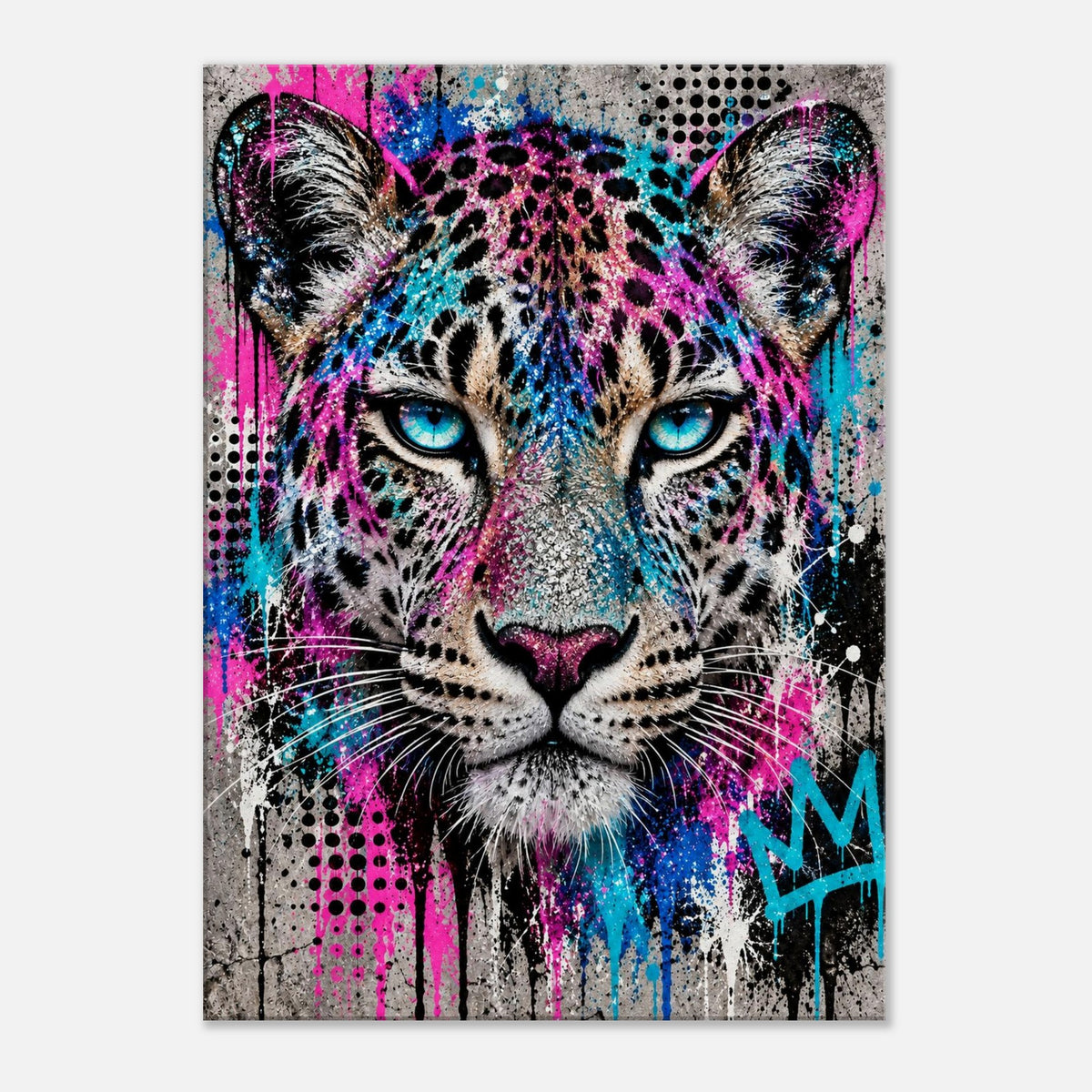Leopard Leinwandbild Pop Art – Produktansicht 03 – Motivhafen