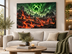 Gaming-Apokalypse mit grüner Energie – Leinwandbild, Produktansicht 5