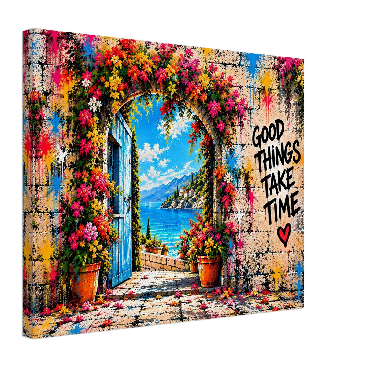 Good Things Take Time Leinwand – Produktansicht 3