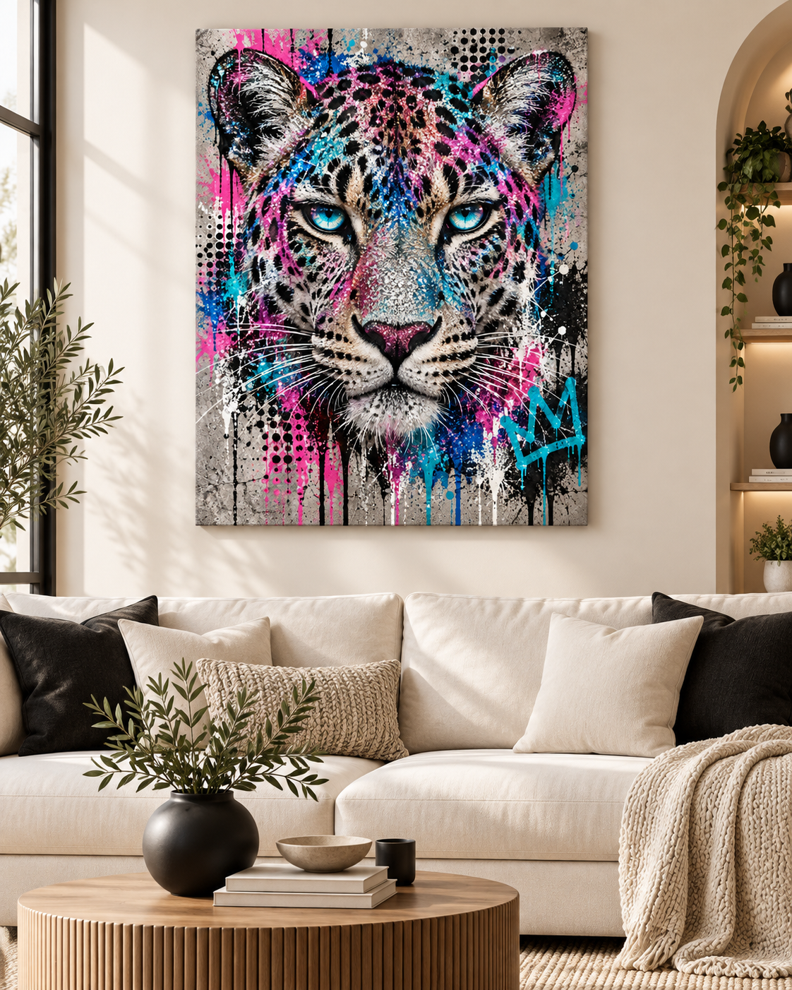 Leopard Leinwandbild Pop Art – Produktansicht 09 – Motivhafen
