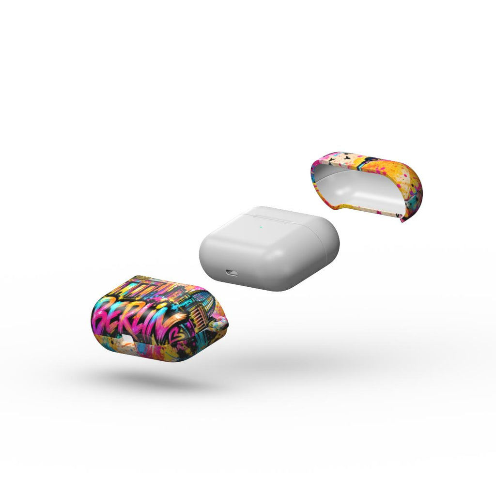 Berlin Pop Art AirPods Hülle – Detailansicht