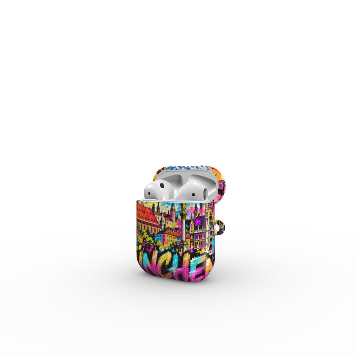 München Pop Art AirPods Tough Case – Hauptansicht