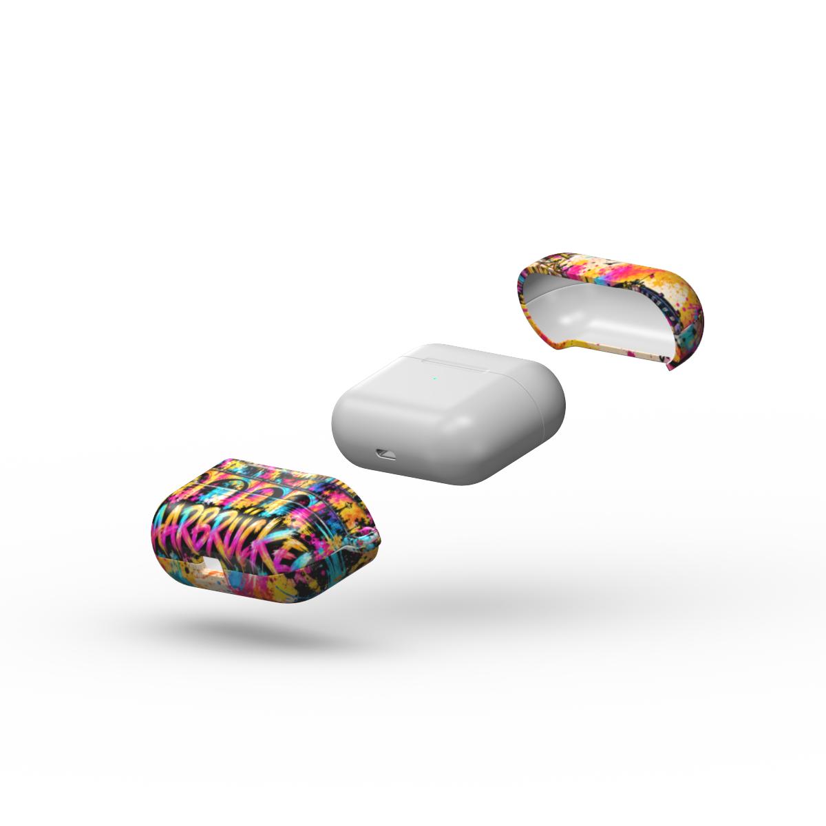 Saarbrücken Pop Art AirPods Hülle – Detailansicht