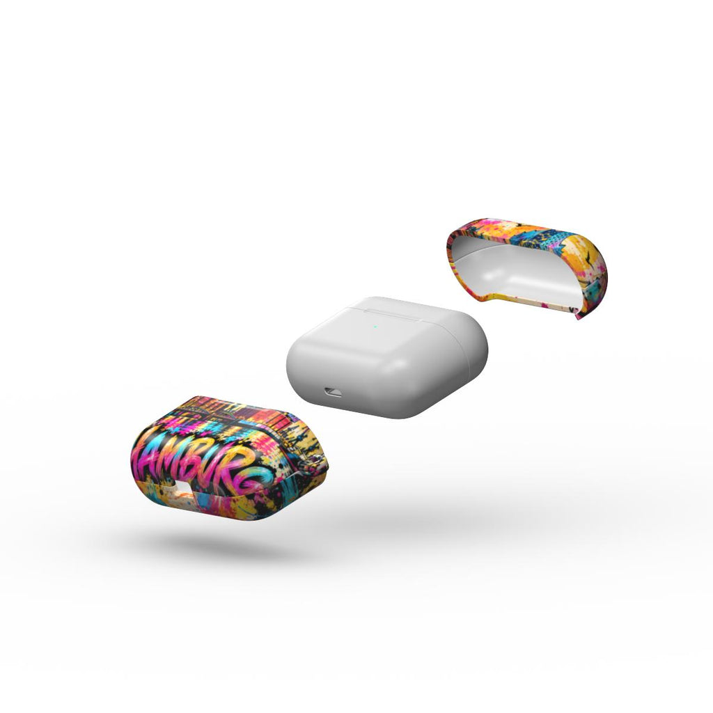 Hamburg Pop Art AirPods Hülle – Detailansicht