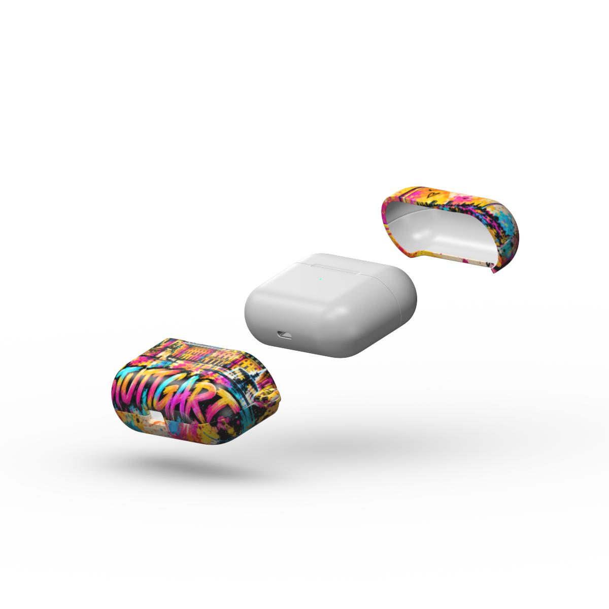Stuttgart Pop Art AirPods Hülle – Detailansicht