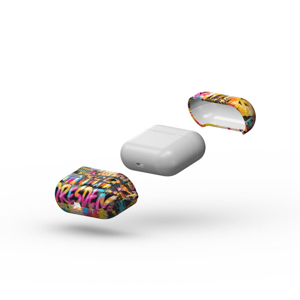 Dresden Pop Art AirPods Hülle – Detailansicht