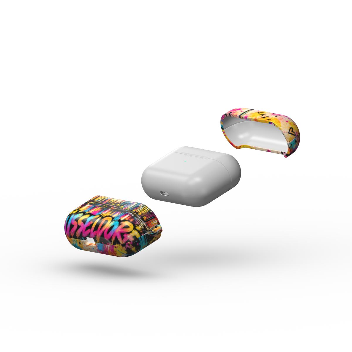 Düsseldorf Pop Art AirPods Hülle – Detailansicht