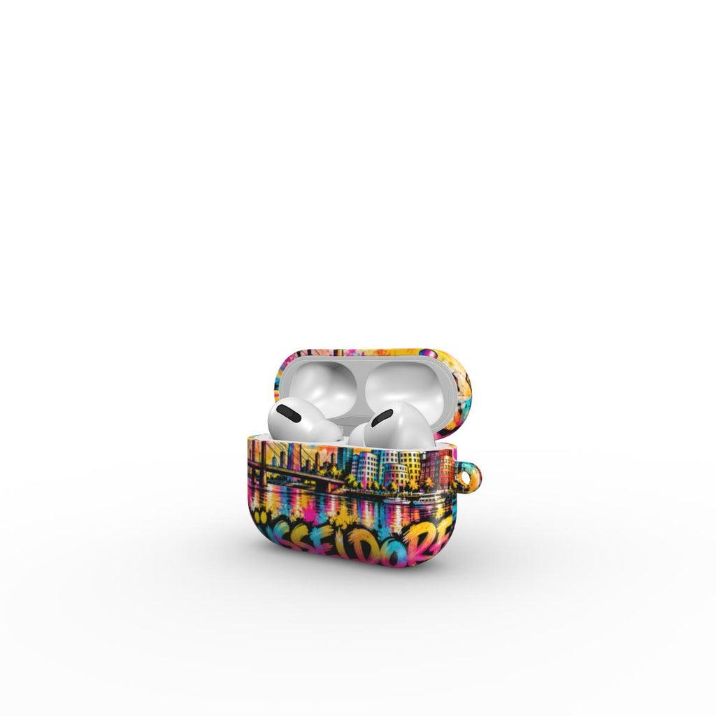 Düsseldorf Pop Art AirPods Tough Case – Hauptansicht