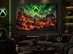 Gaming-Apokalypse mit grüner Energie – Leinwandbild, Produktansicht 3