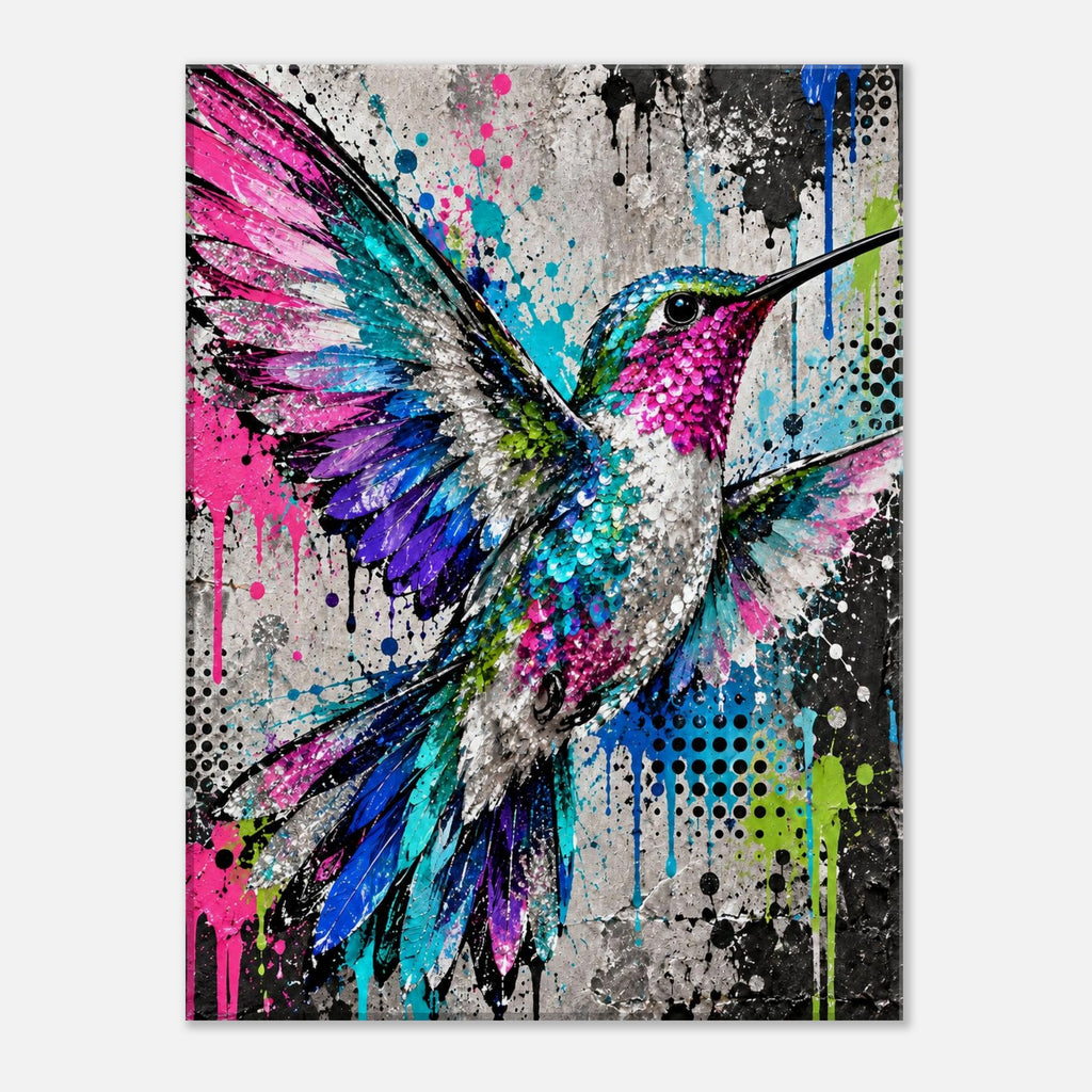 Kolibri Leinwandbild Street Art – Produktansicht 03 – Motivhafen