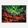 Gaming-Apokalypse mit grüner Energie – Leinwandbild, Produktansicht 1