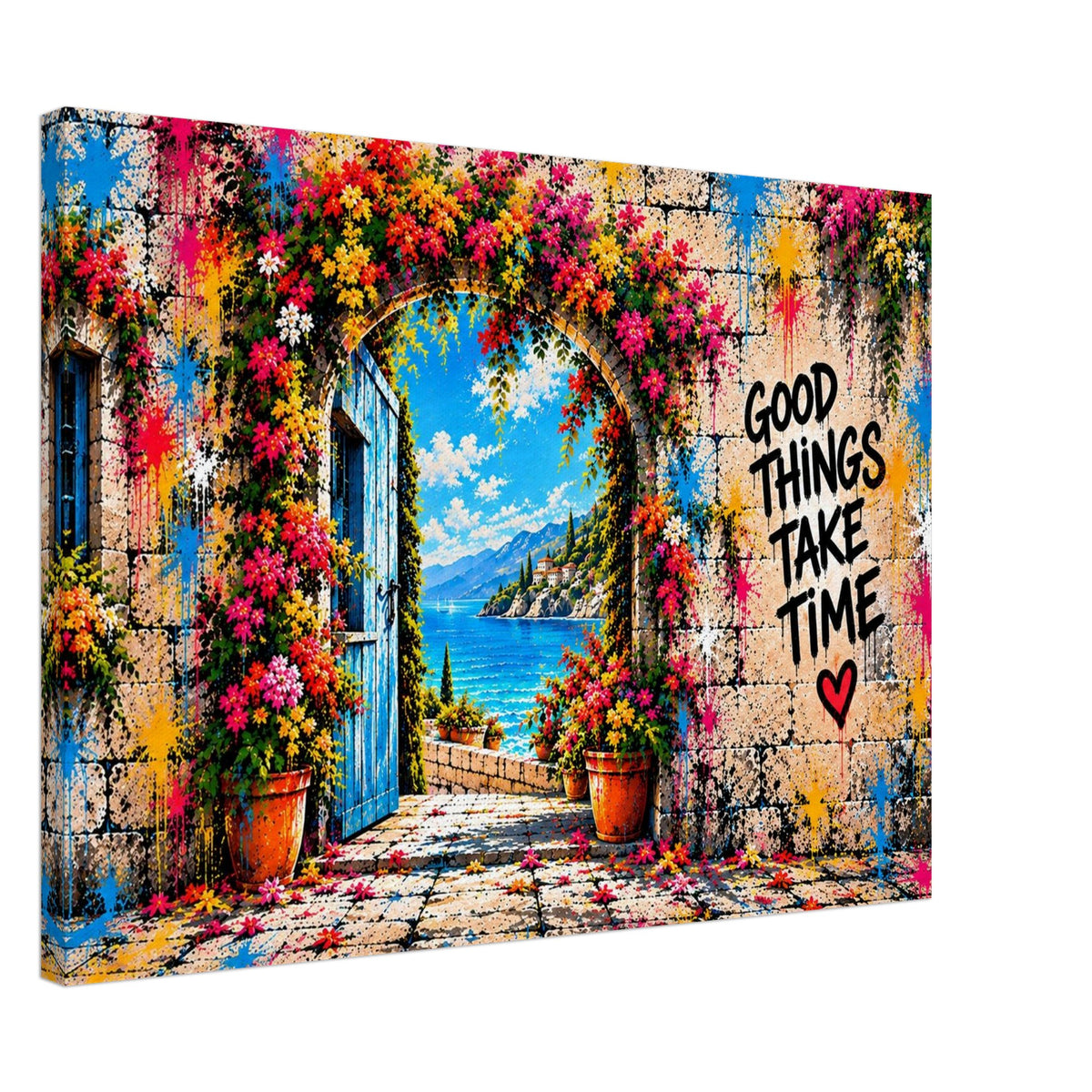 Good Things Take Time Leinwand – Produktansicht 4