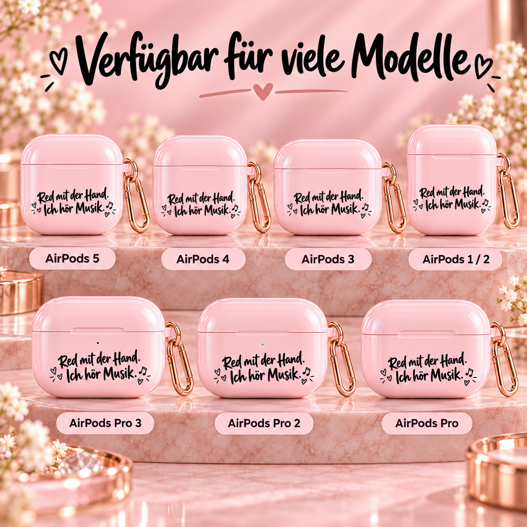Rosa AirPods Case verfügbar für AirPods 5 4 3 1 2 Pro 3 Pro 2 und Pro