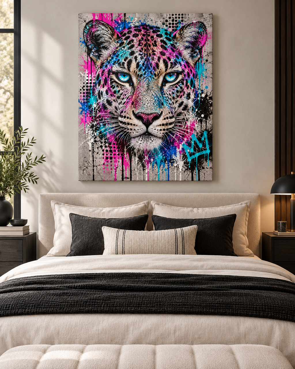 Leopard Leinwandbild Pop Art – Produktansicht 15 – Motivhafen