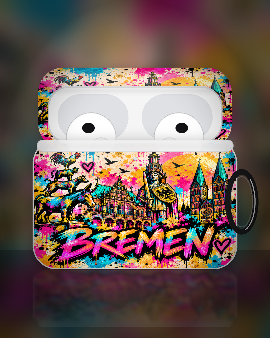 Bremen Pop Art AirPods Case – Premium Produktbild