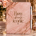 Busy Being Iconic iPad Hülle Rosa Gold – Premium Hauptansicht