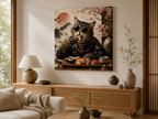 Katze mit Sushi – humorvolles Leinwandbild, Produktansicht 2