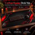 Carbon Racing Schreibtischunterlage im Premium Gaming Setup