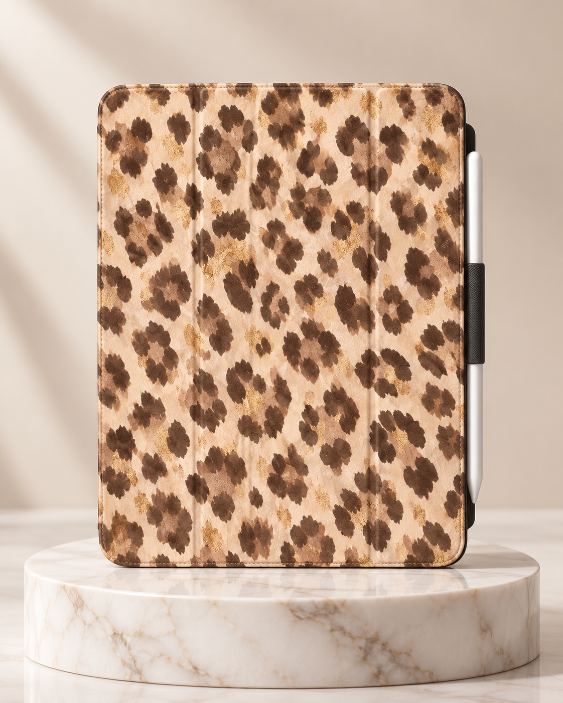 Champagne Leopard iPad Hülle – Premium Einzelansicht