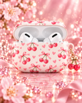 Cherry AirPods Case mit Kirschen und Schleifen – Premium Produktbild