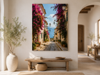 Mediterrane Gasse mit Bougainvillea – zusätzliche Ansicht