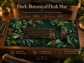 Dark Botanical Desk Mat Premium Arbeitsplatz