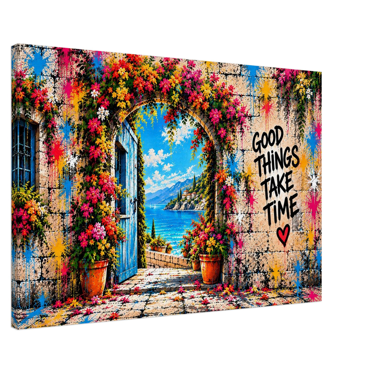 Good Things Take Time Leinwand – Produktansicht 2
