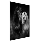 Schwarzes und weißes Pferd – weitere Produktansicht