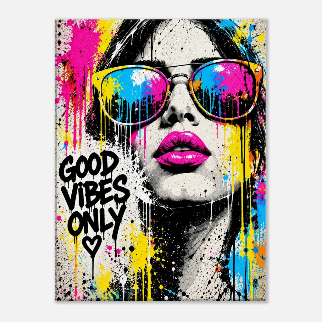 Good Vibes Only Pop-Art Leinwandbild – Produktansicht 5