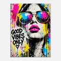 Good Vibes Only Pop-Art Leinwandbild – Produktansicht 5
