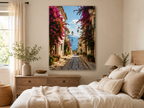 Mediterrane Gasse mit Bougainvillea – weitere Produktansicht