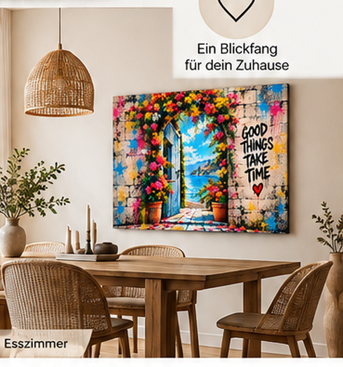 Good Things Take Time Leinwand – Produktansicht 10