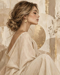 Frauen in Beige – Elegantes Seitenprofil
