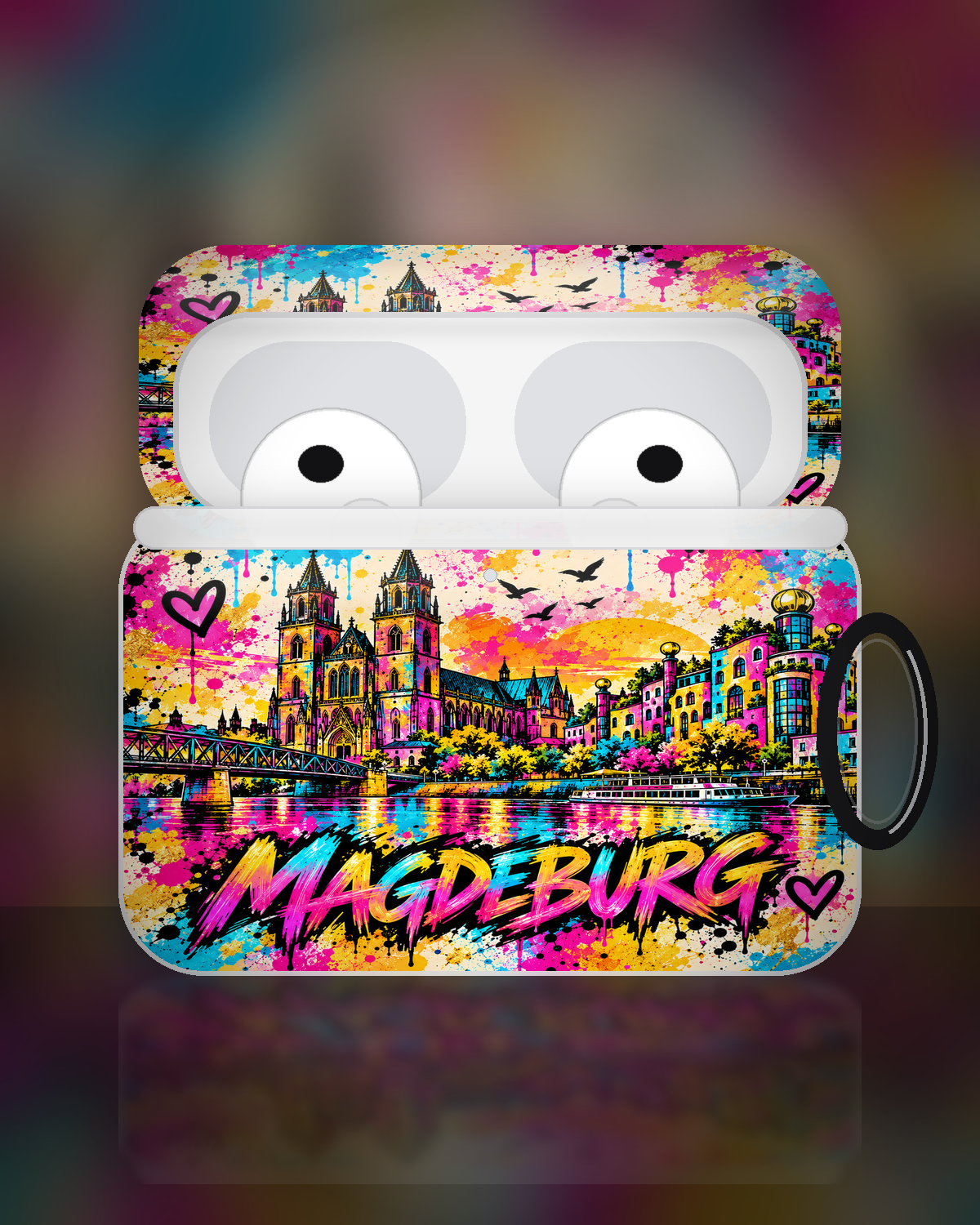 Magdeburg Pop Art AirPods Case – Premium Produktbild