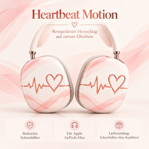 Heartbeat Motion – Premium Produktmockup AirPods Max Schutzhüllen