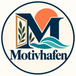 Motivhafen Logo – stilisiertes M mit Sonne, Welle und Blatt