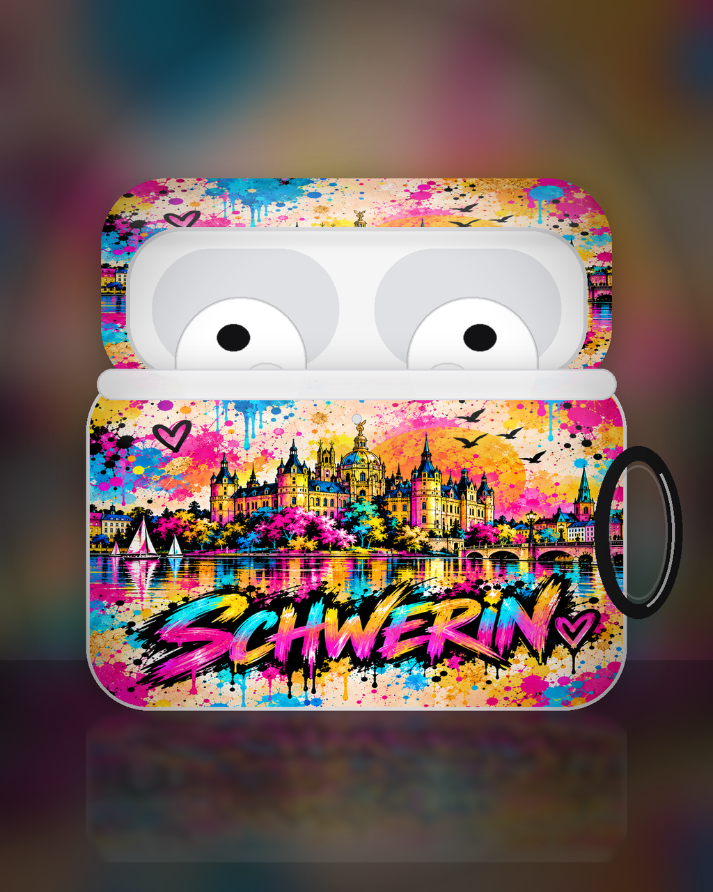 Schwerin Pop Art AirPods Case – Premium Produktbild