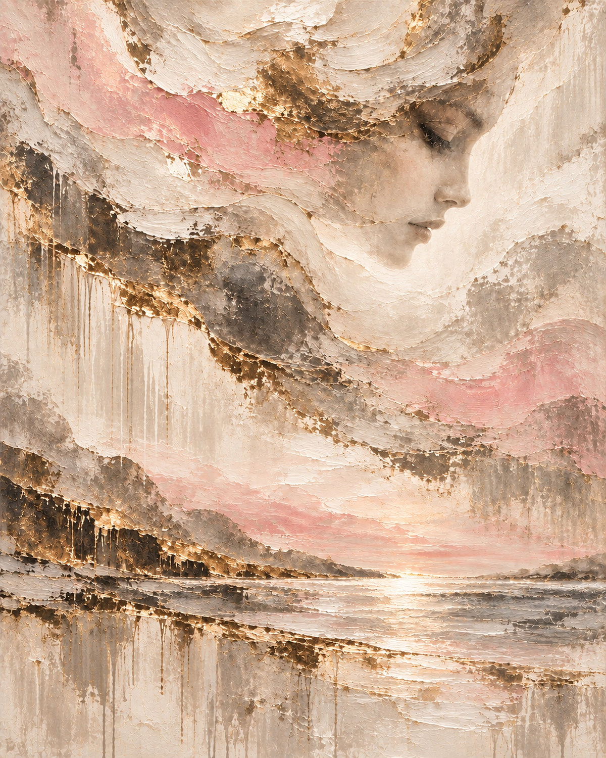 Stille Momente – Küstenpoesie, digitale Wandkunst