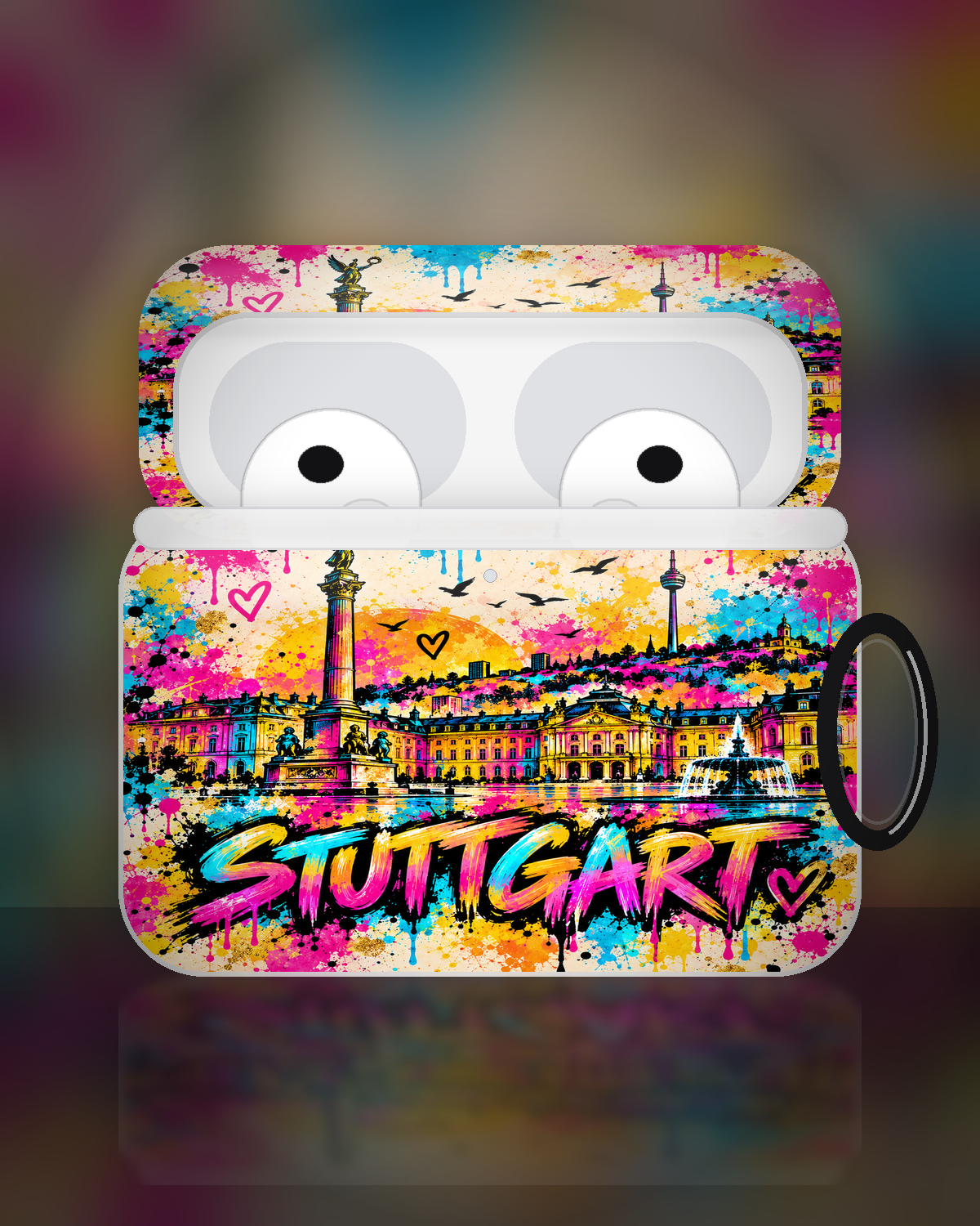 Stuttgart Pop Art AirPods Case – Premium Produktbild