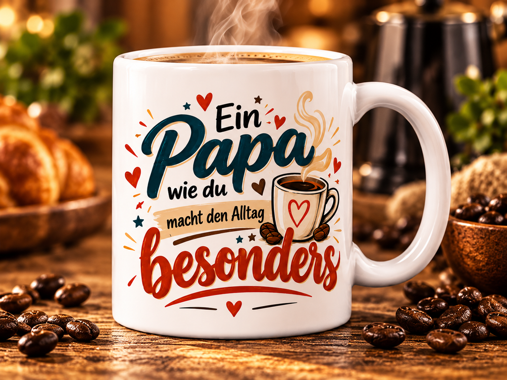 Super Papa Tasse Rückseite